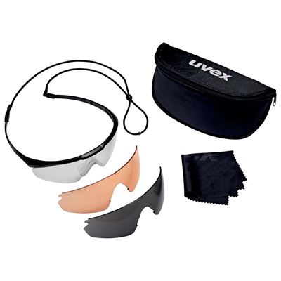Brýle taktické APACHE SPEC SET ČERNÉ UVEX 9112265 2