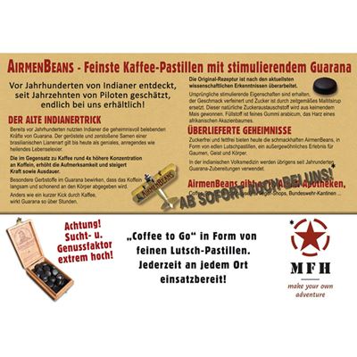 Pastilky kávové s kofeinem AirmenBeans® v balení 21ks  912001 2