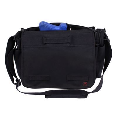 Taška přes rameno CONCEALED CARRY Messenger ČERNÁ