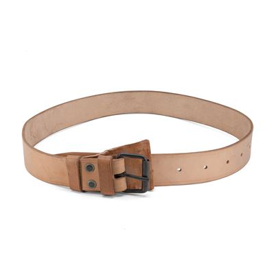 Opasek kožený široký 4cm MAĎARSKÝ světlý