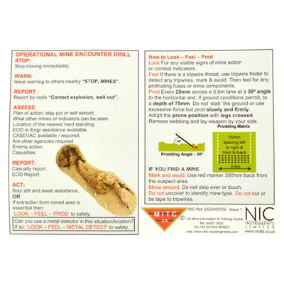 Sada pro označení min britská DPM DESERT Armáda Britská 91819615 5