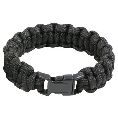 Náramek SURVIVAL PARACORD ČERNÝ