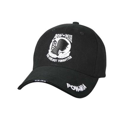 Čepice DELUXE POW/MIA baseball ČERNÁ