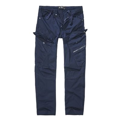 Kalhoty ADVEN SLIM FIT NAVY MODRÉ