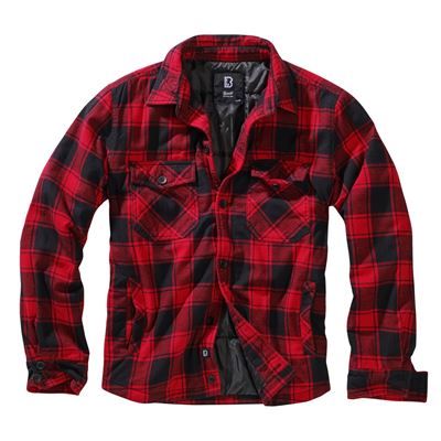 Košile LUMBERJACKET dlouhý rukáv flanel ČERVENO/ČERNÁ