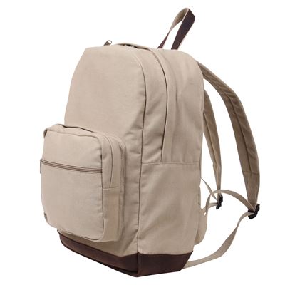 Batoh VINTAGE TEARDROP kožené prvky KHAKI ROTHCO 9616 4
