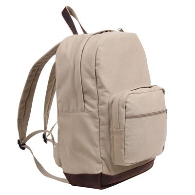 Batoh VINTAGE TEARDROP kožené prvky KHAKI ROTHCO 9616 3