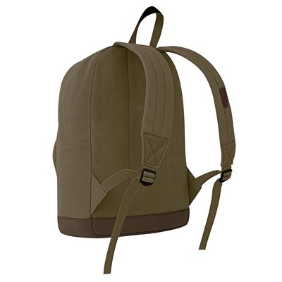 Batoh VINTAGE TEARDROP kožené prvky ZELENÝ ROTHCO 9666 5