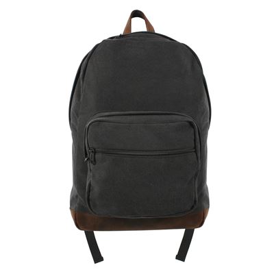 Batoh VINTAGE TEARDROP kožené prvky ČERNÝ ROTHCO 9667 5