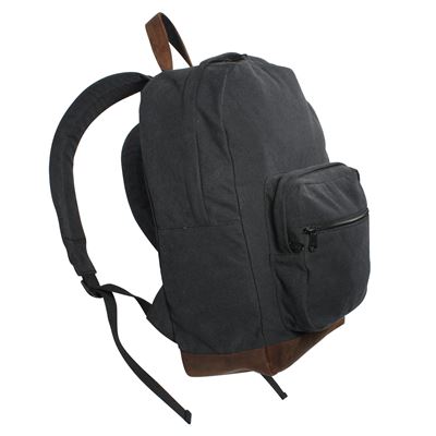 Batoh VINTAGE TEARDROP kožené prvky ČERNÝ ROTHCO 9667 4