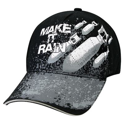 Čepice DELUXE MAKE IT RAIN baseball ČERNÁ