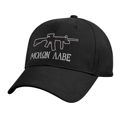 Čepice DELUXE baseball MOLON LABE ČERNÁ