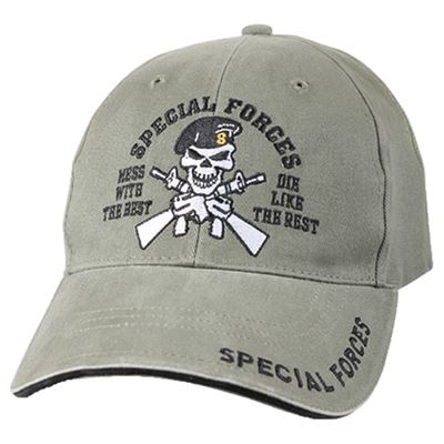 Čepice SPECIAL FORCES vintage ZELENÁ