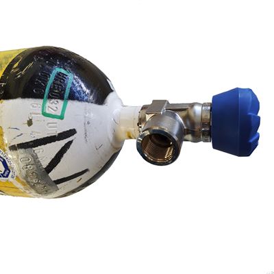 Tlaková ocelová láhev 6 l/300 Bar modrý kohout použitá ostatní AR-6300-G 6