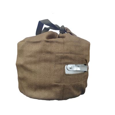 Obal na ešus s oušky plátěný zelený
