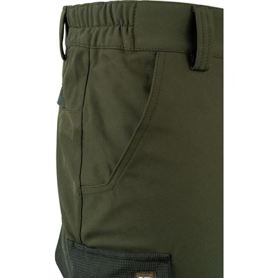 Kalhoty SOFTSHELL ZELENÉ