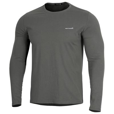 Triko dlouhý rukáv AGERON 2.0 ŠEDÉ WOLF GREY