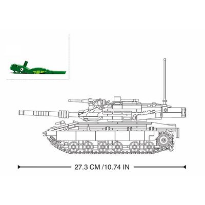 Stavebnice tanku MK4 RC model Sluban M38-B1022 3