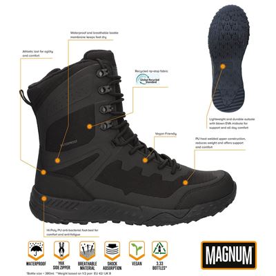 Boty Ultima 8.0 SZ WP ČERNÉ MAGNUM M810057-087-02 3