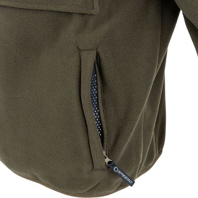Mikina s kapucí fleece Hybrid Hoodie ZELENÁ SPEERO SPHOODHYB 6