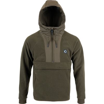 Mikina s kapucí fleece Hybrid Hoodie ZELENÁ SPEERO SPHOODHYB 2