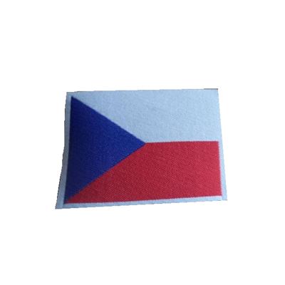 Nášivka tkaná ČR vlajka velká 80x60mm BAREVNÁ
