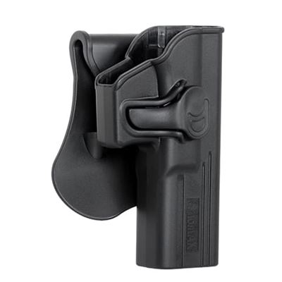 Pouzdro pistolové opaskové GLOCK plastové PRAVÉ ČERNÉ AMOMAX AMX009-BK 2