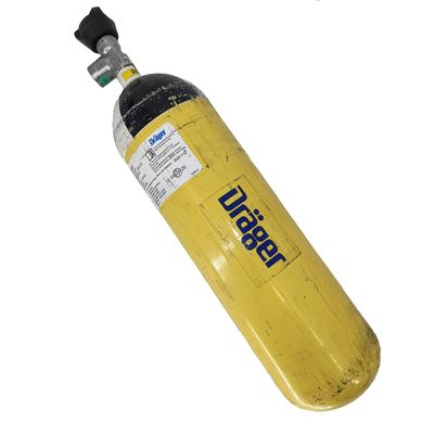 Tlaková ocelová láhev Dräger 6 l/300 Bar použitá