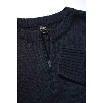 Svetr pulover Armee zip 3/4 NAVY MODRÝ