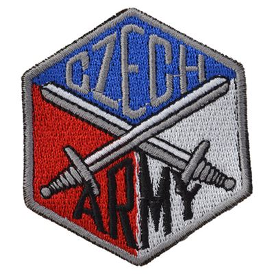 Nášivka CZECH ARMY s překříženými meči - BAREVNÁ