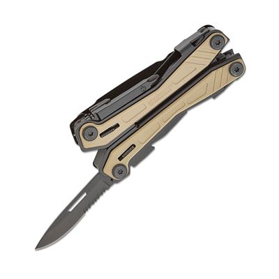 Kleště multifunkční multitool EDC Zytel TAN s poudrem ZYTEL