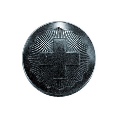 Knoflík ŠVÝCARSKÝ plastový ŠEDÝ
