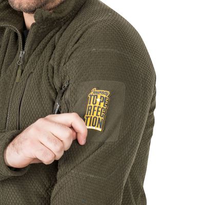 Mikina funkční fleece ALPHA TACTICAL ZELENÁ