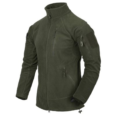 Mikina funkční fleece ALPHA TACTICAL ZELENÁ