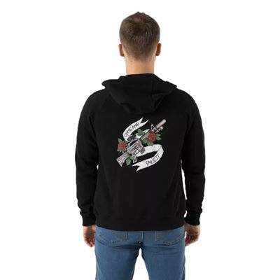 Mikina COME AND TAKE IT se zipem a kapucí ČERNÁ