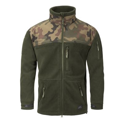 Bunda INFANTRY fleece ZELENÁ/WOODLAND POLSKÝ