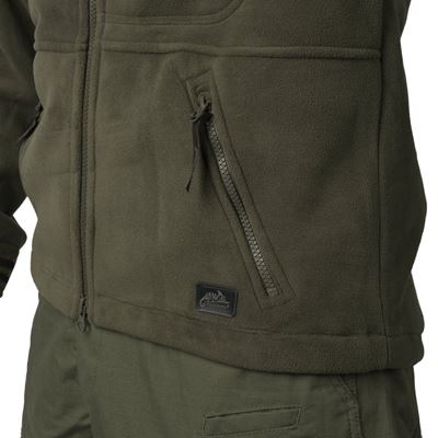 Bunda INFANTRY fleece ZELENÁ/WOODLAND POLSKÝ