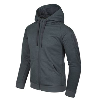 Mikina URBAN TACTICAL HOODIE ČERNO/ŠEDÁ MELANŽ