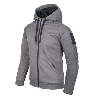 Mikina URBAN TACTICAL HOODIE ŠEDÁ MELANŽ