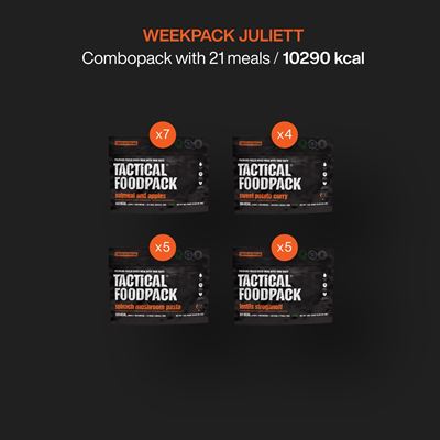Jídlo dehydrované 21 porcí WEEKPACK JULIETT TACTICAL FOODPACK C0018 5