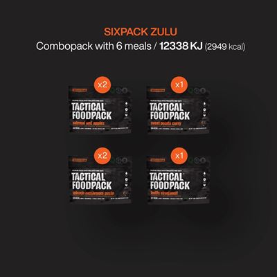 Jídlo dehydrované 6 porcí SIXPACK ZULU TACTICAL FOODPACK C0022 2