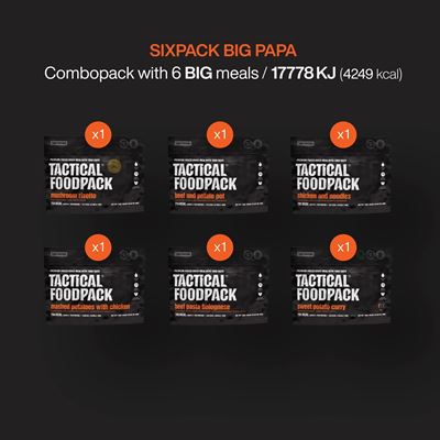 Jídlo dehydrované 6 porcí SIXPACK BIG PAPA  C0023 2
