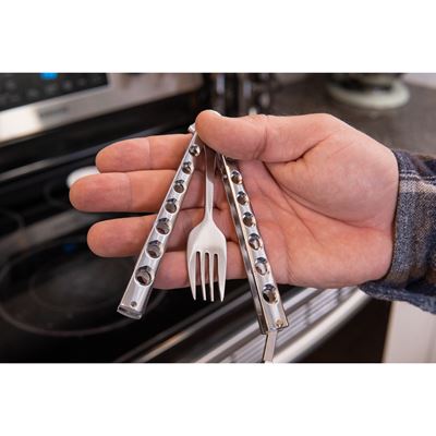 Vidlička MOTÝLEK skládací CALIBER GOURMET CBG-BF-1023-SL 3