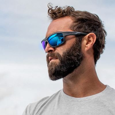 Brýle střelecké WX OZONE CAPTIVATE™ ŠEDÝ rám POLARIZOVANÁ modrá skla