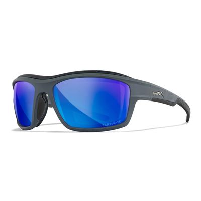Brýle střelecké WX OZONE CAPTIVATE™ ŠEDÝ rám POLARIZOVANÁ modrá skla