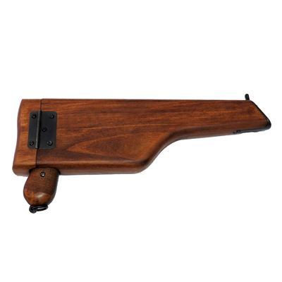 Pistole Mauser C-96 s dřevěnou pažbou - dekorační replika
