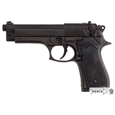 Pistole Beretta 92 Itálie 1975 - dekorační replika