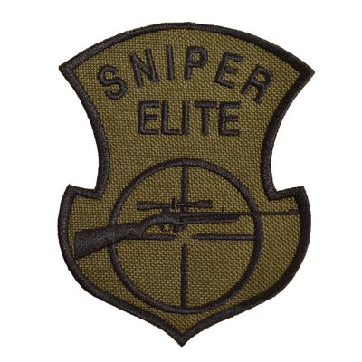 Nášivka SNIPER ELITE s odstřelovací puškou OLIV