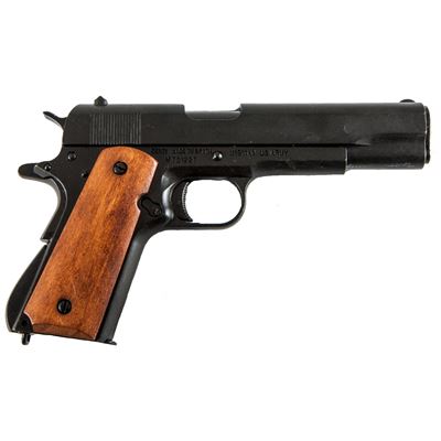 Pistole .45 ACP pistol M1911 USA WWI / WWII dřevěná střenka - dekorační replika DENIX D-9312 2