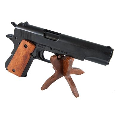 Pistole .45 ACP pistol M1911 USA WWI / WWII dřevěná střenka - dekorační replika DENIX D-9312 9